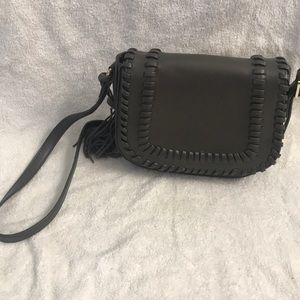 Gray over the shoulder bag